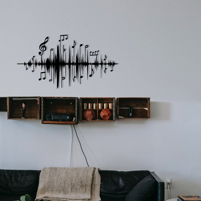 Wallity Lal Escultura de Pared de Metal Negra Wallity Lal Escultura de Pared de Metal Negra